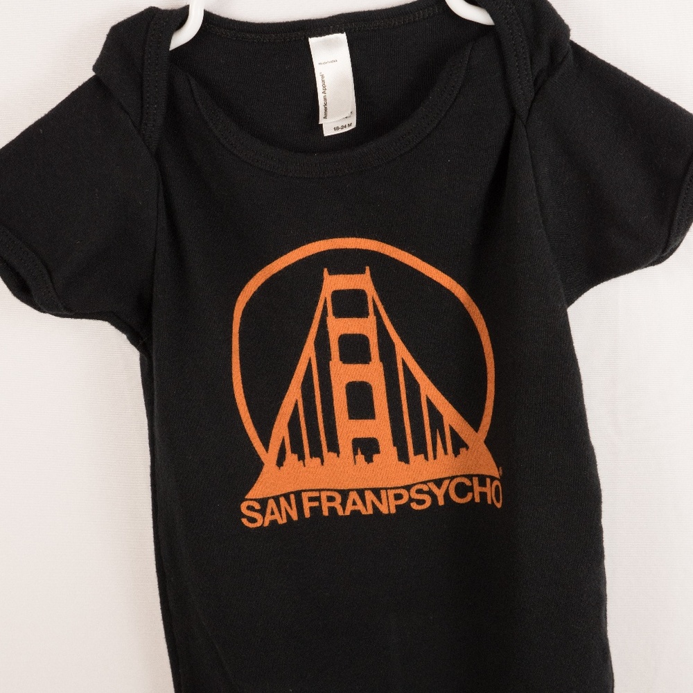American Apparel Boy's Onsie San Franpsycho 18/24M